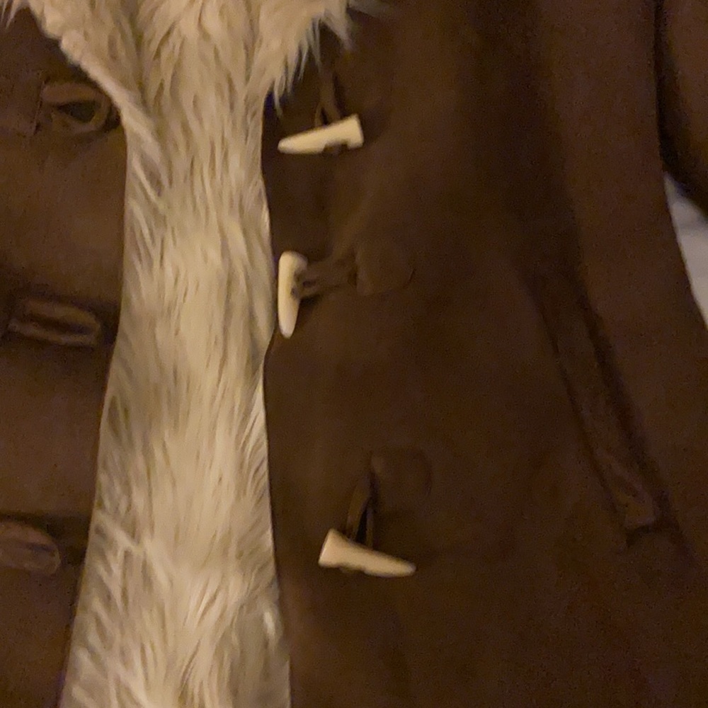 Sude stylish coat - Picture 3 of 5